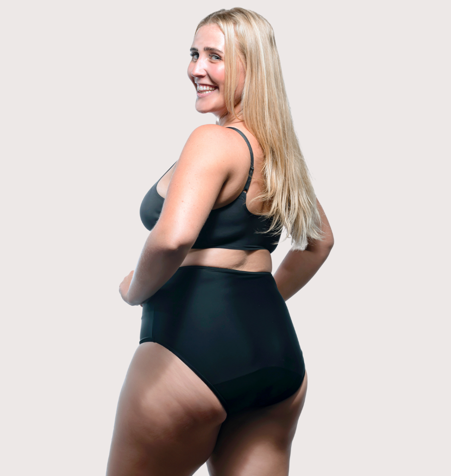 High-waisted bikini bottoms