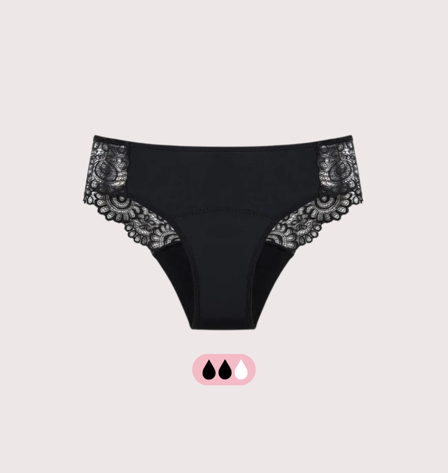 Hipster with floral lace